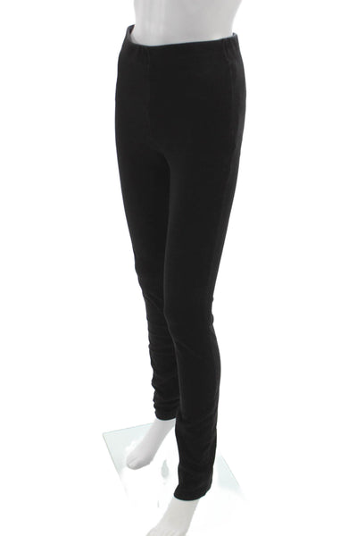 Good American Women Ankle Leggings Black Cotton Size S