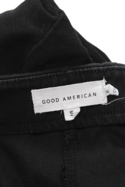 Good American Women Ankle Leggings Black Cotton Size S