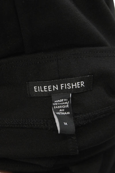 Eileen Fisher Women Pants Black Tencel Nylon Stretch Inseam 27 Size 1X