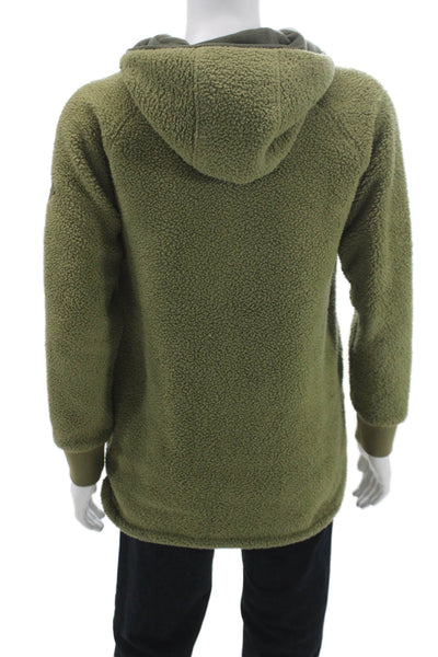 Burton Womens Basic Jacket Green Polyester Zip Collar Long Sleeve Size M