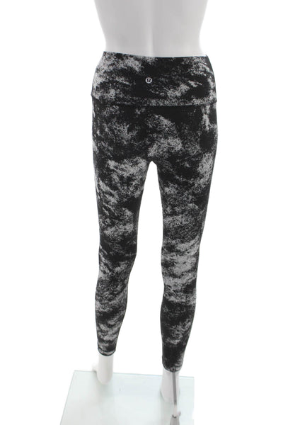Lululemon Womens Ankle Leggings Multicolor Spotted Nylon Blend Pull On Size 4