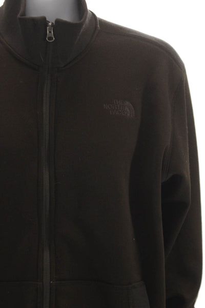 The North Face Mens Brown Fleece Basic Jacket Zip Long Sleeve Size XL