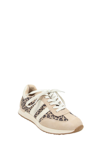 Dolce Vita Womens Leopard Print Low Top Jammy Sneakers Shoes Brown Size 10