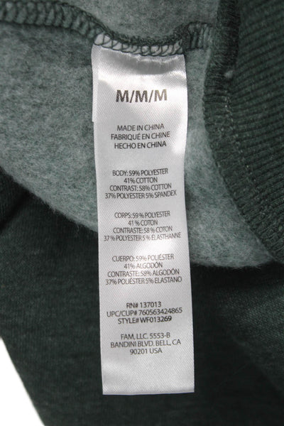 Wildfox Unisex Adults Pullover Sweatshirt Green Crew Neck Size M