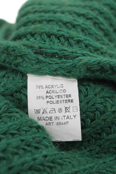 Iris Womens Cardigan Green V Neck Pullover Bohemian Long Sleeve Size One Size