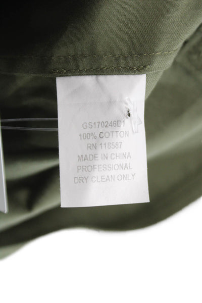 Grey Jason Wu Women Camisole Green Cotton Off Shoulder Sleeveless Size 4