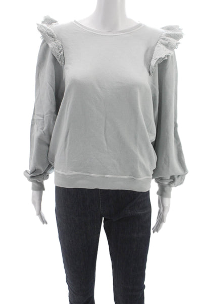 The Great Unisex Adults Gray Cotton Pullover Sweatshirt Size 0
