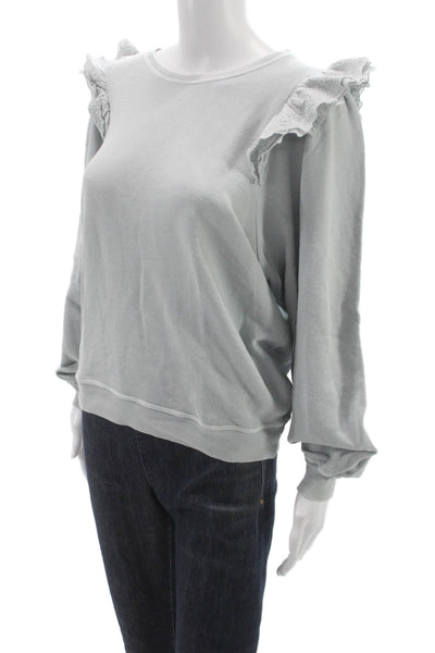 The Great Unisex Adults Gray Cotton Pullover Sweatshirt Size 0