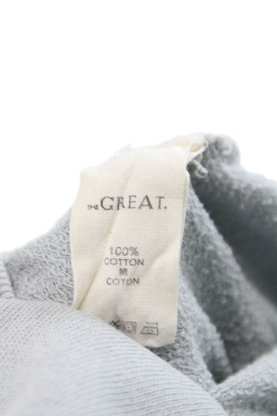 The Great Unisex Adults Gray Cotton Pullover Sweatshirt Size 0