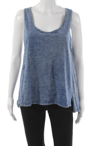 Rag & Bone Jean Women Blue Basic Tank Scoop Neck 100% Cotton Sleeveless Size M