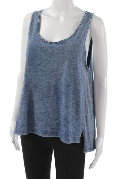 Rag & Bone Jean Women Blue Basic Tank Scoop Neck 100% Cotton Sleeveless Size M