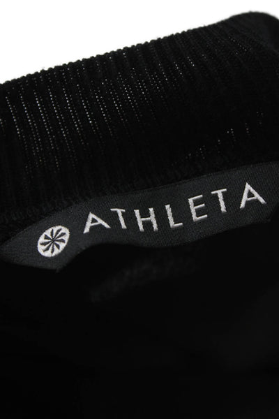Athleta Women Black Basic Sleeveless Tank Pullover Round Neck Size M