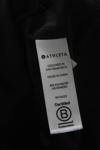 Athleta Women Black Basic Sleeveless Tank Pullover Round Neck Size M