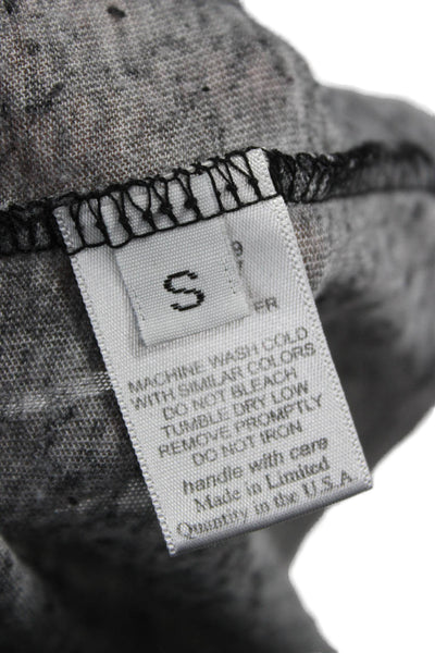 Lauren Moshi Womens Gray Rayon Round Neck Sleeveless Basic Tank Size S