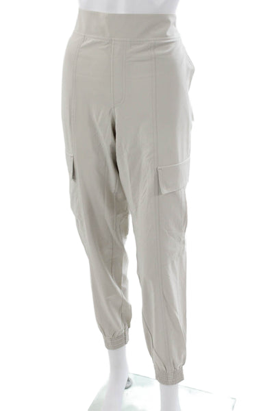 Athleta Womens Jogger Pants Beige Solid Polyester Size 6