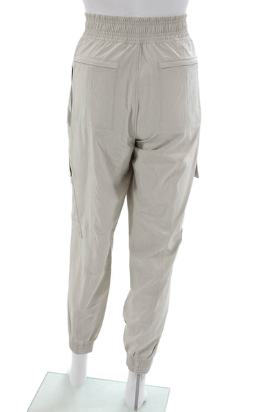 Athleta Womens Jogger Pants Beige Solid Polyester Size 6
