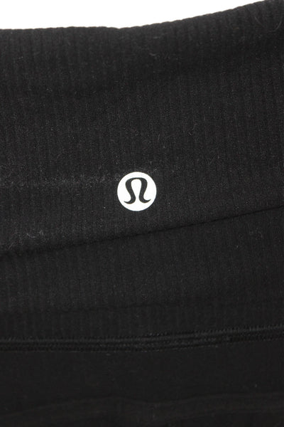 Lululemon Women Jogger Pants Black Nylon Pull On Inseam 22 Size 8