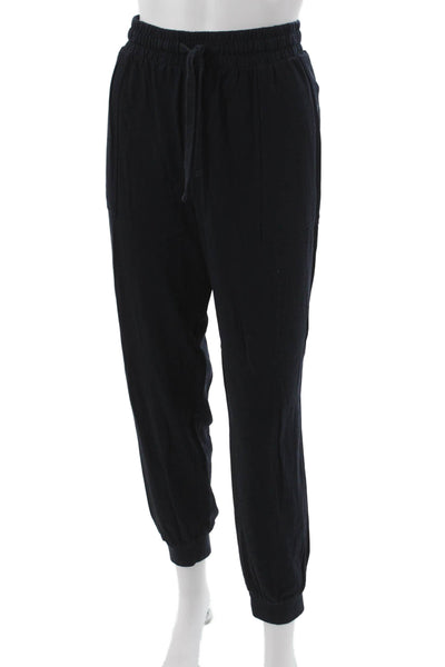 Splendid Unisex Adults Jogger Pants Black Rayon Drawstring Size L