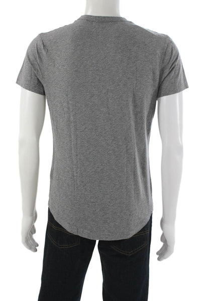Buck Mason Mens Basic Gray Crew Neck T-Shirt Short Sleeve Size XS