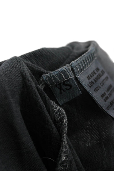Buck Mason Mens Basic Gray 100% Cotton Crew Neck Long Sleeve T-Shirt Size XS
