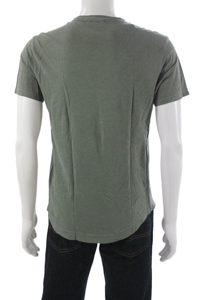 Buck Mason Mens Basic Green 100% Cotton Crew Neck T-Shirt Size S