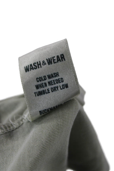 Buck Mason Mens Basic Green 100% Cotton Crew Neck T-Shirt Size S
