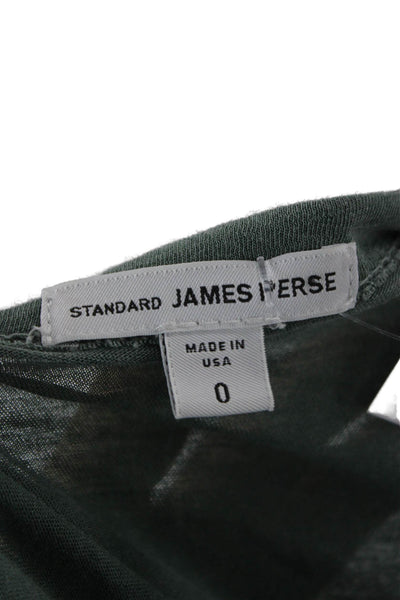 Standard James Perse Mens Basic Green T-Shirt Size S