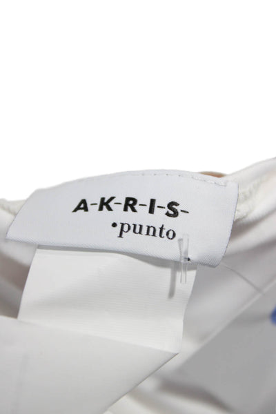 Akris Punto Womens White Viscose Square Neck Camisole Size 14
