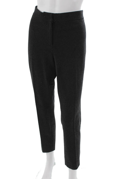 Akris Punto Womens Cropped Gray Pants Zip Closure Size 12