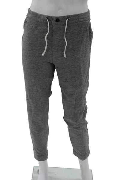 J Crew Mens Gray Cotton Drawstring Jogger Pants Size M