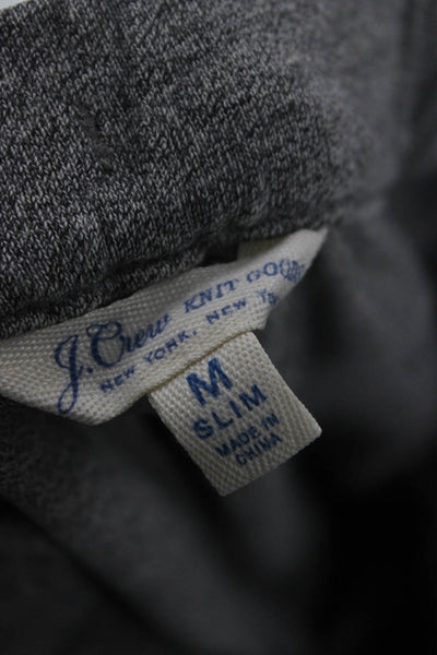 J Crew Mens Gray Cotton Drawstring Jogger Pants Size M