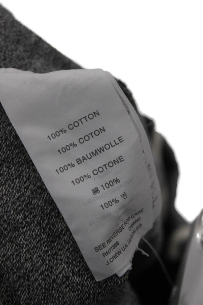 J Crew Mens Gray Cotton Drawstring Jogger Pants Size M
