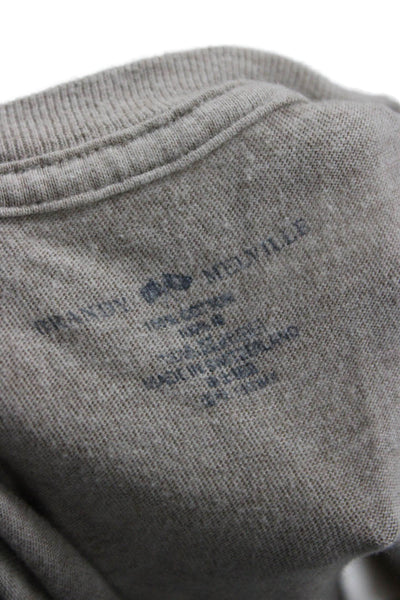 Brandy Melville Teens Beige Basic Cotton Crewneck Tee Size One Size