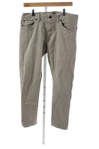 Todd Snyder Mens Gray Chino Pants Button Closure Size 32