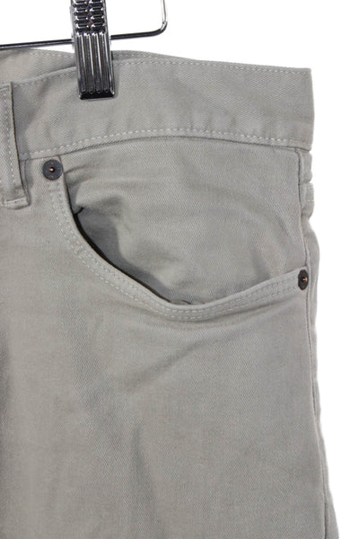 Todd Snyder Mens Gray Chino Pants Button Closure Size 32