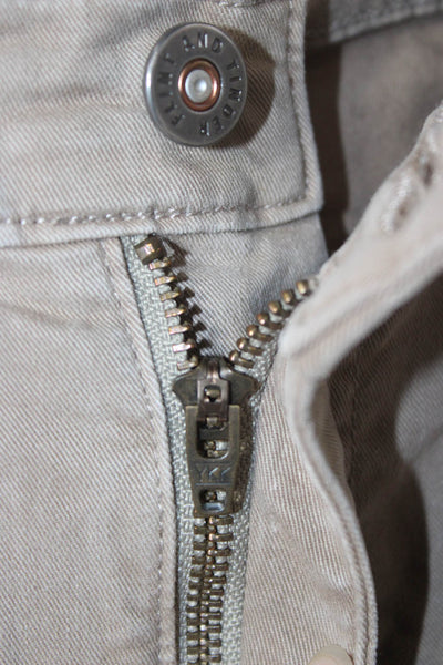 Flint and Tinder Mens Chino Pants Beige Cotton Button Closure Size 32