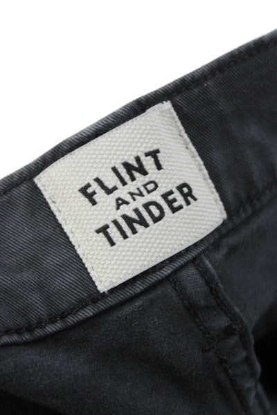 Flint and Tinder Mens Gray Cotton Skinny Jeans Size 32