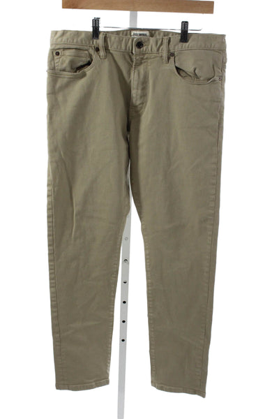 Todd Snyder Mens Beige Chinos 90% Cotton Button Fly Size 32