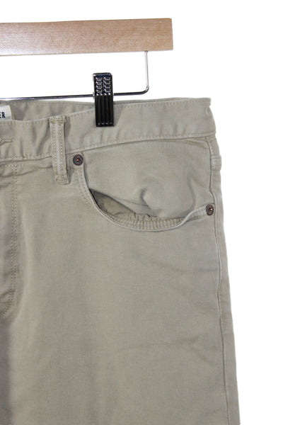 Todd Snyder Mens Beige Chinos 90% Cotton Button Fly Size 32