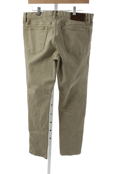 Todd Snyder Mens Beige Chinos 90% Cotton Button Fly Size 32