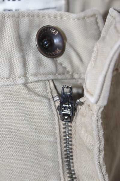 Todd Snyder Mens Beige Chinos 90% Cotton Button Fly Size 32