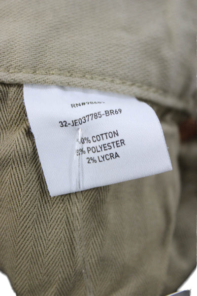 Todd Snyder Mens Beige Chinos 90% Cotton Button Fly Size 32