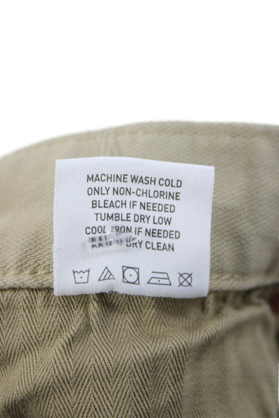 Todd Snyder Mens Beige Chinos 90% Cotton Button Fly Size 32