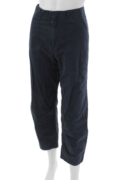 Rag & Bone Women Blue Cotton Solid Zip Pants Size 4