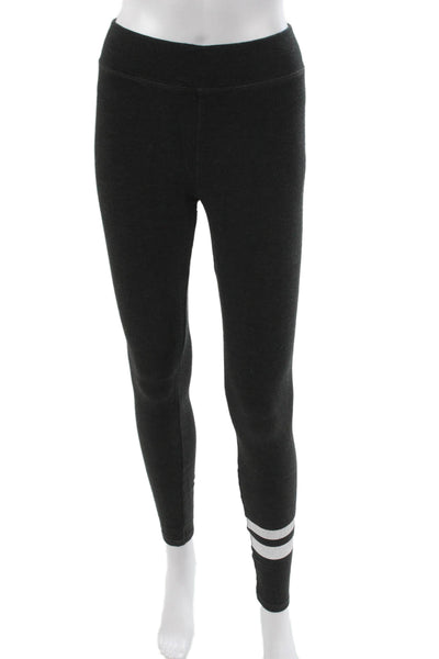 Sundry Womens Gray Striped Viscose Ankle Leggings Size 1