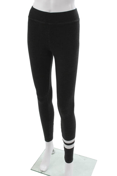 Sundry Womens Gray Striped Viscose Ankle Leggings Size 1