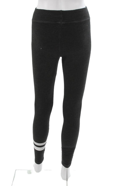 Sundry Womens Gray Striped Viscose Ankle Leggings Size 1