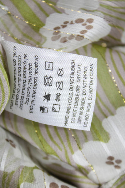 Sabina Musayev Womens Wrap Skirt Multicolor Floral Polyester Button Mini Size S