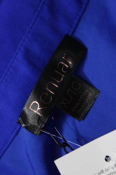 Renuar Womens Dresses Button Front Blue Long Sleeve Collared Size XL