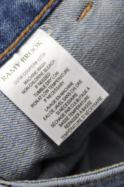 Ramy Brook Women Utility Blue Shorts Size 26